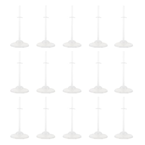 CIYODO 20 Stück Einkaufswagen doll Accessories Puppenständer Puppenaufsteller Puppenaufbewahrung Puppenhalter Steht Verkaufsständer für Puppenfiguren PVC von CIYODO