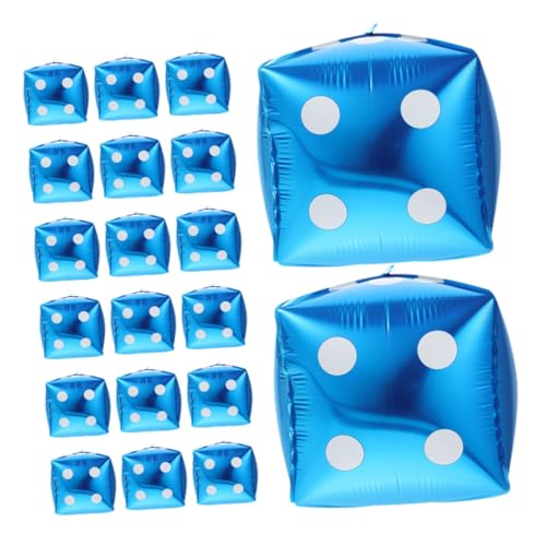 CIYODO 20 Stück Folienwürfelballons für Partys Geburtstagsdekorationen und Spiele Wiederverwendbar Leicht und Glänzend für Verschiedene Themenfeiern CIYODO 20 Stück Folienwürfelballons für Partys Geburtstagsdekorationen und Spiele Wiederverwendbar Leicht und Glänzend für Verschiedene Themenfeiern von CIYODO