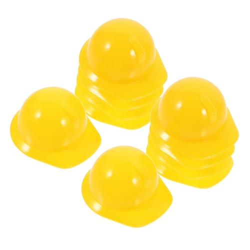 CIYODO 20 Stück Haustier Hut halllowen plastikenten DIY-Zubehör Funny hat Haustierhelm bunt Haustier Helm Puppenhelm Spielzeughelm Puppenhüte Schutzhelm Kostümhut Yellow von CIYODO