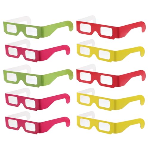 CIYODO 20 Stück Herz Diffractionsgläser Geometrische Regenbogen Brilleneffekte für Musikfestivals Partys und Lichtevents Leicht und Bequem Beeindruckende Immersion CIYODO 20 Stück Herz Diffractionsgläser Geometrische Regenbogen Brilleneffekte für Musikfestivals Partys und Lichtevents Leicht und Bequem Beeindruckende Immersion von CIYODO