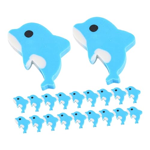 CIYODO 20 Stück Kleine Delfin Radiergummis für Niedliche Cartoon Radiergummis als Schulpreise und Mitgebsel für Klassenzimmer und Partys Himmelblau CIYODO 20 Stück Kleine Delfin Radiergummis für Niedliche Cartoon Radiergummis als Schulpreise und Mitgebsel für Klassenzimmer und Partys Himmelblau von CIYODO
