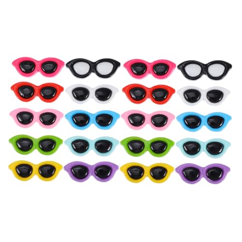 CIYODO 20 Stück Mini Sonnenbrillen Flatback Harz Charms Teiliges für Diy Haarspangen Handyhüllen und Bastelprojekte Bunte Zubehörteile für Kreative Gestaltungen CIYODO 20 Stück Mini Sonnenbrillen Flatback Harz Charms Teiliges für Diy Haarspangen Handyhüllen und Bastelprojekte Bunte Zubehörteile für Kreative Gestaltungen von CIYODO