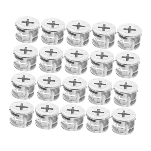 CIYODO 20 Stück Teiliges Exzenter Nocken Cam Locks aus Metall Verdeckte Möbelverbinder mit Vorinstallierten Muttern für Schrank Kleiderschrankmontage Stabile Möbelbeschläge für Diy-möbel CIYODO 20 Stück Teiliges Exzenter Nocken Cam Locks aus Metall Verdeckte Möbelverbinder mit Vorinstallierten Muttern für Schrank Kleiderschrankmontage Stabile Möbelbeschläge für Diy-möbel von CIYODO