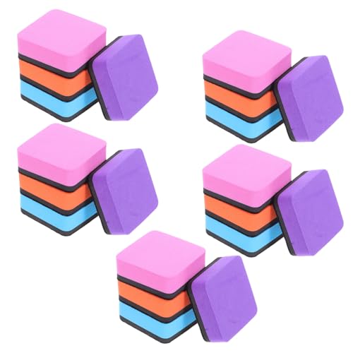 CIYODO 20 Stück Teiliges Magnetisches Whiteboard Kleinen Quadratischen EVA Filz-tafellöschern Wiederverwendbare Trockene Markerreiniger für Whiteboards im Klassenzimmer und Büro von CIYODO