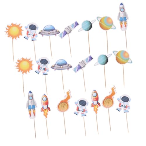 CIYODO 20 Stück Teiliges Weltraum Kuchen Dekoration Geburtstag Party Cake Inserts Raumfahrer Cake Topper Wiederverwendbare Tortenstecker für Festliche Kuchen Deko CIYODO 20 Stück Teiliges Weltraum Kuchen Dekoration Geburtstag Party Cake Inserts Raumfahrer Cake Topper Wiederverwendbare Tortenstecker für Festliche Kuchen Deko von CIYODO
