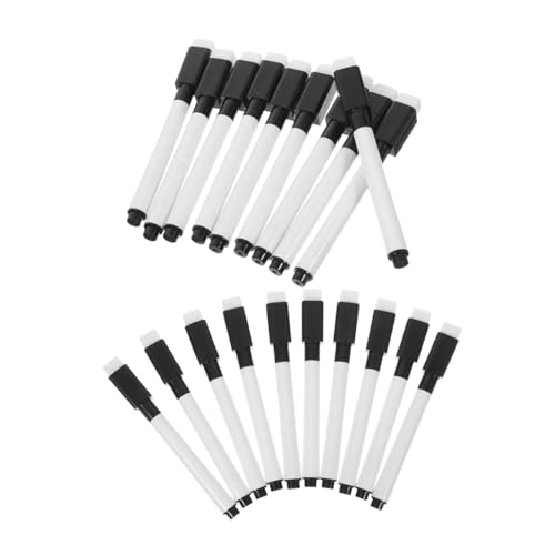 CIYODO 20 Stück Teiliges Whiteboard Marker mit Radierfunktion Abwischbare Wasserbasierte Whiteboard Stifte mit Schwarzer Mine und Pinselspitze Vielseitig für Büro Schule und Zuhause CIYODO 20 Stück Teiliges Whiteboard Marker mit Radierfunktion Abwischbare Wasserbasierte Whiteboard Stifte mit Schwarzer Mine und Pinselspitze Vielseitig für Büro Schule und Zuhause von CIYODO
