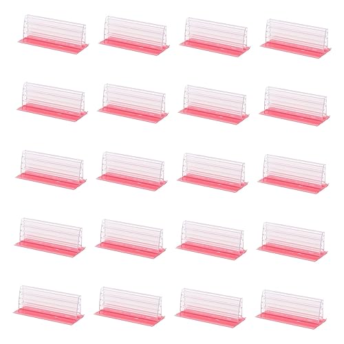 CIYODO 20 Stück Werbeclipbasis Schildhalter anzeigen Stand professioneller Plakathalter Staffelei stehen Inhaber steht multifunktionaler Schilderständer Plakatständer für Schilder Acryl von CIYODO