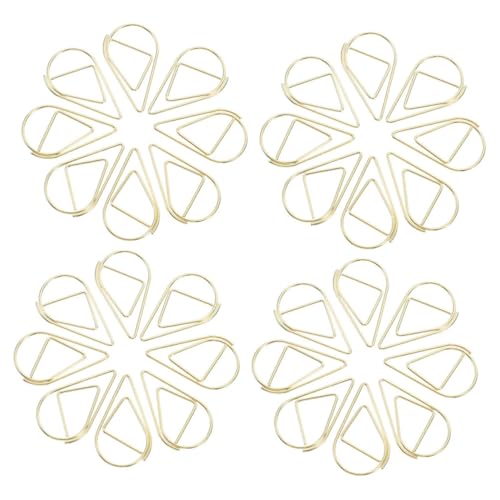 CIYODO 200 Stück Kleine Goldene Büroklammern Wasser Tropfen Form Metallclips für Bücher Planer und Papier Starker Halt Kratzfrei Vielseitig für Büro Schule und Zuhause CIYODO 200 Stück Kleine Goldene Büroklammern Wasser Tropfen Form Metallclips für Bücher Planer und Papier Starker Halt Kratzfrei Vielseitig für Büro Schule und Zuhause von CIYODO