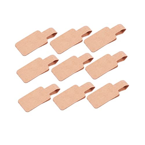 CIYODO 200 Stück Quadratische Preisetiketten aus Braunem Kraftpapier Selbstklebend Blanko Schmuckanhänger für Ringe Halsketten und Armbänder Ablösbar ohne Rückstände für Laden Büro und CIYODO 200 Stück Quadratische Preisetiketten aus Braunem Kraftpapier Selbstklebend Blanko Schmuckanhänger für Ringe Halsketten und Armbänder Ablösbar ohne Rückstände für Laden Büro und von CIYODO