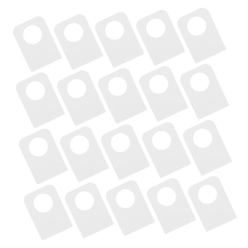CIYODO 200 Stück Transparente Hänge Tabs mit Rundloch Selbstklebende Plastiktags für Präsentation im Einzelhandel Handwerk CIYODO 200 Stück Transparente Hänge Tabs mit Rundloch Selbstklebende Plastiktags für Präsentation im Einzelhandel Handwerk von CIYODO