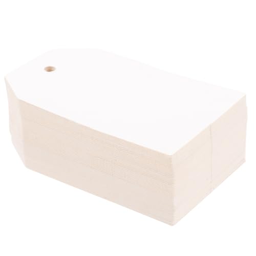 CIYODO 200 Stück Weiße Vintage Papieranhänger Beidseitig Beschriftbar mit Vorgestanztem Blanko Geschenkanhänger zum Beschriften und Basteln Vielseitige Anhängeschilder für Hochzeit und CIYODO 200 Stück Weiße Vintage Papieranhänger Beidseitig Beschriftbar mit Vorgestanztem Blanko Geschenkanhänger zum Beschriften und Basteln Vielseitige Anhängeschilder für Hochzeit und von CIYODO