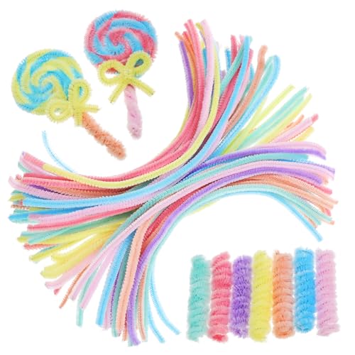 CIYODO 200Stücke Bastelstiele Chenille Pfeifenreiniger für DIY Projekte Bunten Farben Vielseitig Einsetzbar für Kunsthandwerk und Dekoration Robust und Langlebig von CIYODO