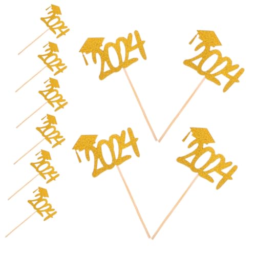 CIYODO 20Stücke Abschlussfeier Cupcake Topper Mit Goldenen Bachelorhüten Kuchendekoration Für Graduierungsfeier Ergänzung Für Ihre Party Und Eventdekoration CIYODO 20Stücke Abschlussfeier Cupcake Topper Mit Goldenen Bachelorhüten Kuchendekoration Für Graduierungsfeier Ergänzung Für Ihre Party Und Eventdekoration von CIYODO