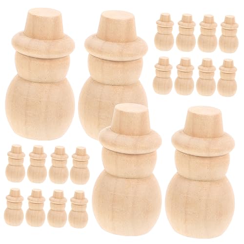 CIYODO 20Stücke DIY Holzfiguren Peg Puppen Zum Unvollendete Holzspielzeuge Für Bastelbedarf Für Kreative Deko Und Kunstprojekte Für Familie Und Freizeitgestaltung von CIYODO