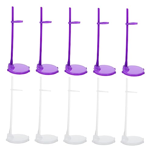 CIYODO 20Stücke Teiliges Puppenständer aus Kunststoff Verstellbare Halterung für Puppen für Puppen Transparente Lilafarbene Puppenaufbewahrung CIYODO 20Stücke Teiliges Puppenständer aus Kunststoff Verstellbare Halterung für Puppen für Puppen Transparente Lilafarbene Puppenaufbewahrung von CIYODO
