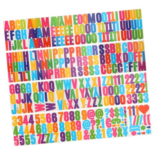 CIYODO 24 Blatt Wasserdichte PVC Briefkasten Buchstaben Aufkleber Selbstklebend Ablösbar Wetterfeste Große Buchstaben Sticker für Auto Computer DIY Dekoration Leicht Entfernbar ohne von CIYODO