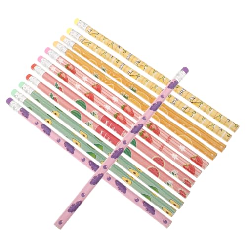 CIYODO 24 Stück Teiliges Holzstifte mit Radiergummi Buntstifte Obst Cartoon Schulstifte für Mädchen Jungen Vielseitig für Schreiben Zeichnen Kindergarten CIYODO 24 Stück Teiliges Holzstifte mit Radiergummi Buntstifte Obst Cartoon Schulstifte für Mädchen Jungen Vielseitig für Schreiben Zeichnen Kindergarten von CIYODO