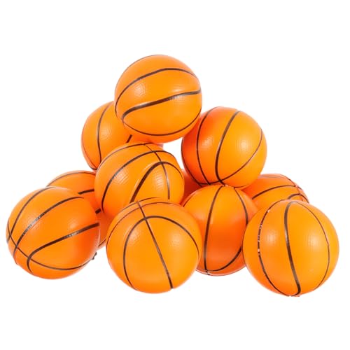 CIYODO 24 Stück Teiliges Mini Basketball Stressbälle aus Pu Schaum Quetschspielzeug Lustige Sportbälle für Partygeschenke und Stressabbau Basketball Mitgebsel von CIYODO