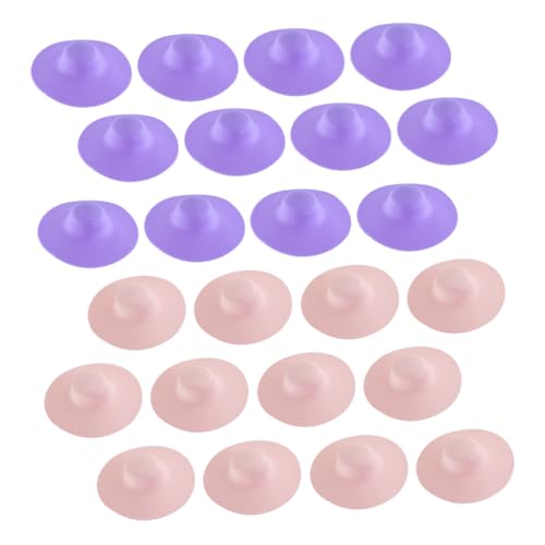 CIYODO 24 Stück Teiliges Puppenhut aus Deko Hüte für Puppen Vielseitig Einsetzbar für DIY Projekte für Kleine Hauspuppen und Farben Einfach zu Gestalten und Auszutauschen von CIYODO