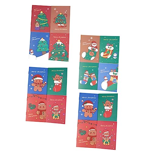 CIYODO 24 Stück Teiliges Weihnachts Notizbuch Softcover Notepad mit Kreativen Motiven Praktische Kleine Notizblöcke für Schüler und Erwachsene Tragbares Design für Planung CIYODO 24 Stück Teiliges Weihnachts Notizbuch Softcover Notepad mit Kreativen Motiven Praktische Kleine Notizblöcke für Schüler und Erwachsene Tragbares Design für Planung von CIYODO