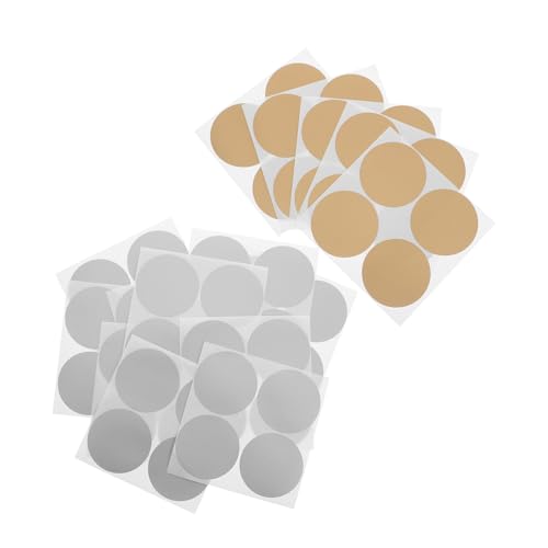 CIYODO 240 Stück Teiliges Rundes Scratch Off Sticker Gold Silber Metallic Finish Selbstklebend für DIY Kreative Karten Partyspiele Belohnungen Überraschungen Teamaktivitäten von CIYODO