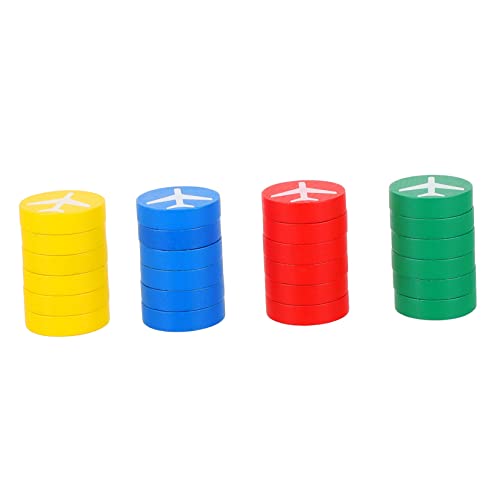 CIYODO 24stücke Teiliges Bunter Holzfiguren Für Flugschach Runde Spielsteine Hochwertigem Für Brettspiele Für Familienunterhaltung CIYODO 24stücke Teiliges Bunter Holzfiguren Für Flugschach Runde Spielsteine Hochwertigem Für Brettspiele Für Familienunterhaltung von CIYODO