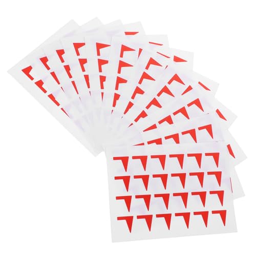CIYODO 288 Stück Rote Flaggen Aufkleber Papier Selbstklebend Markierungssticker für Büro Schule Zuhause Vielseitig Verwendbar Dekorative Etiketten zum Beschriften und Planen von CIYODO