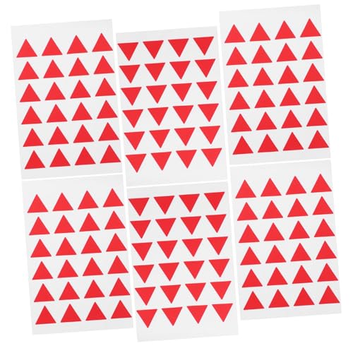 CIYODO 288 Stück Teiliges Dreieckige Selbstklebende Rote Aufkleber Klassifizierungslabel Markierungssticker für Büro Plan Notizen Dekorieren CIYODO 288 Stück Teiliges Dreieckige Selbstklebende Rote Aufkleber Klassifizierungslabel Markierungssticker für Büro Plan Notizen Dekorieren von CIYODO