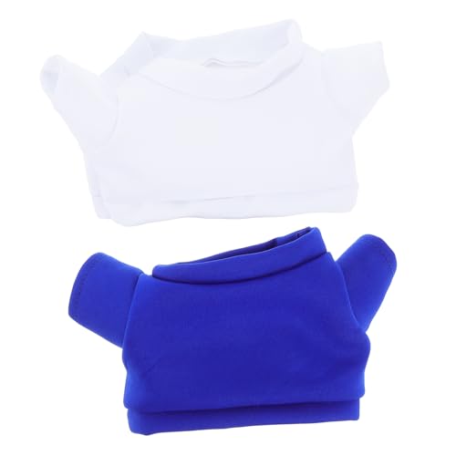 CIYODO 2er Satz Plüschbär Kleidung Ebene Kapuzenpullover Kuscheltier T-Shirt Puppe Accessoire Spielzeugkleidung Für Kind von CIYODO