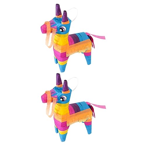 CIYODO 2st Piñata Geschenke Spielen Kleine Hexenbesen Massensüßigkeiten Requisiten Für Babyfotos Tortilla-chips Masse Mexikanische Süßigkeiten Pinata Abs Geschenkbox Kind Papier Sommer von CIYODO
