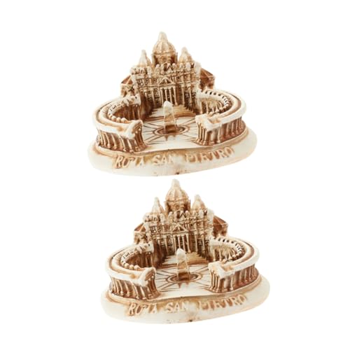 CIYODO 2stücke Mini San Pietro Resin Detaillierte Miniatur Für Stilvolle Tischdekoration Und Sammler Und Bürozubehör CIYODO 2stücke Mini San Pietro Resin Detaillierte Miniatur Für Stilvolle Tischdekoration Und Sammler Und Bürozubehör von CIYODO