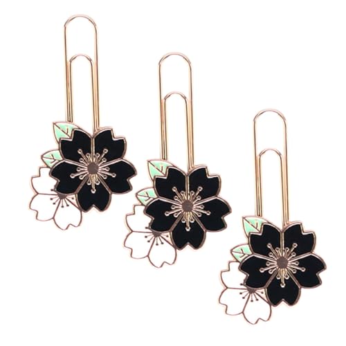 CIYODO 3 Stück Kreative Metall büroklammern Kirschblüten design Lesezeichen Papierclips für Schule Büro Schreibwaren Starke Haftung ohne Papierschäden für Notizbücher Kalender und CIYODO 3 Stück Kreative Metall büroklammern Kirschblüten design Lesezeichen Papierclips für Schule Büro Schreibwaren Starke Haftung ohne Papierschäden für Notizbücher Kalender und von CIYODO
