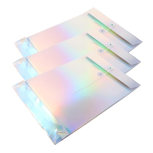 CIYODO 3 Stück Teiliges Dokumententaschen mit Bindeband Holografische Verschleißfeste Aktenordner für Büro und Zuhause Leichte Praktische Aufbewahrungstaschen für Verträge und Rechnungen CIYODO 3 Stück Teiliges Dokumententaschen mit Bindeband Holografische Verschleißfeste Aktenordner für Büro und Zuhause Leichte Praktische Aufbewahrungstaschen für Verträge und Rechnungen von CIYODO