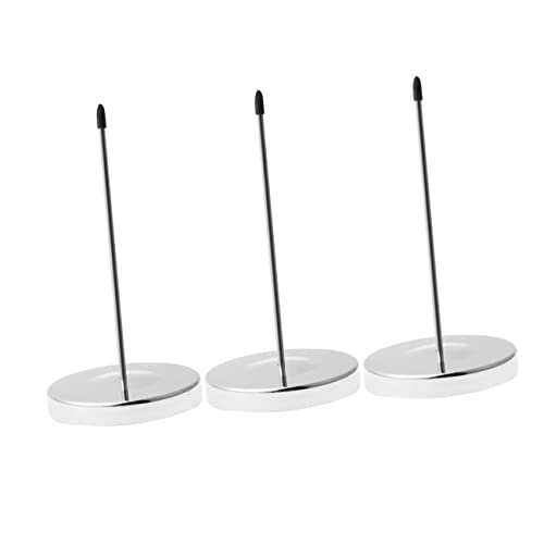 CIYODO 3 Stück Teiliges Receipt Spike Büro Memo und Bonhalter Praktischer Check Spindle Holder für Restaurant Office Langlebiger Zettelspießer zur Sicheren Papieraufbewahrung von CIYODO