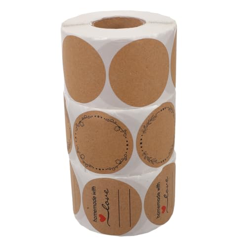 CIYODO 3 Stück Teiliges Runde Selbstklebende Aufkleberetiketten mit Stark Haftendem Kleber für Sichere Verpackung Versand Geschenkverpackung Umschläge Backwaren Beschriftung CIYODO 3 Stück Teiliges Runde Selbstklebende Aufkleberetiketten mit Stark Haftendem Kleber für Sichere Verpackung Versand Geschenkverpackung Umschläge Backwaren Beschriftung von CIYODO