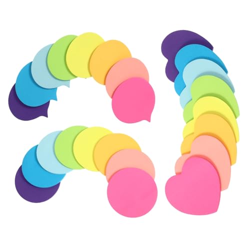 CIYODO 30 Blatt Bunte Notizblock für Starken Selbstklebenden Haftnotizen Mini Notizbücher in Herz Blase Design Vielseitig Verwendbar für Schule Büro und Zuhause Je Block CIYODO 30 Blatt Bunte Notizblock für Starken Selbstklebenden Haftnotizen Mini Notizbücher in Herz Blase Design Vielseitig Verwendbar für Schule Büro und Zuhause Je Block von CIYODO
