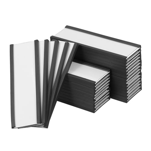 CIYODO 30 Stück Etikettenhalter Etiketten für Dateiordner Halter für Etikettenpapier Magnetetiketten magnetische Mülleimer-Etiketten Magnetische Werkzeugkastenetiketten von CIYODO