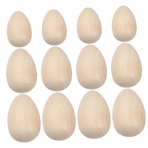 CIYODO 30 Stück Holz Eier Unbehandelte Holzeier zum Bemalen DIY für Ostern Deko Bastelbedarf für Kreative Projekte Eier CIYODO 30 Stück Holz Eier Unbehandelte Holzeier zum Bemalen DIY für Ostern Deko Bastelbedarf für Kreative Projekte Eier von CIYODO