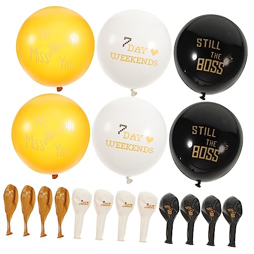 CIYODO 30 Stück Pensionsballon Luftballons Rosa Dekorationen Willkommen Ballon Zum Thema Ruhestand Ruhestandsparty Liefert Partyballons Ballonmodellbausatz Emulsion von CIYODO