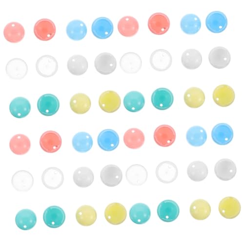 CIYODO 30 Stück Teiliges Bunte Leere Runde Kapseln aus Robustem Kunststoff Transparente Gumball-Maschinen Nachfüllbehälter Wiederverwendbar für Partygeschenke DIY-preiskapseln von CIYODO