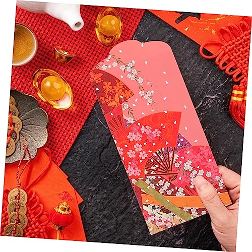 CIYODO 30 Stück Teiliges Japanische Year Packets Filigrane Geldumschläge mit Goldfächer und Kirschblütenmotiv Festliche Geldgeschenkumschläge für Hochzeit Party und Chinesisches von CIYODO