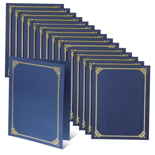 CIYODO 30 Stück Urkundenhüllen mit Goldfolie Kante Elegante Zertifikatshalter Stabile Dokumentenmappe mit Vorgefertigten Ecken für Abschluss Auszeichnung Zeugnis CIYODO 30 Stück Urkundenhüllen mit Goldfolie Kante Elegante Zertifikatshalter Stabile Dokumentenmappe mit Vorgefertigten Ecken für Abschluss Auszeichnung Zeugnis von CIYODO
