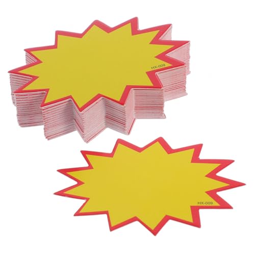 CIYODO 300 Stück Preislabels für Supermärkte Helle Papierpreisschilder mit Großen Leeren Flächen zur Klaren Preisgestaltung von Frischen Lebensmitteln und Mehrxcm von CIYODO