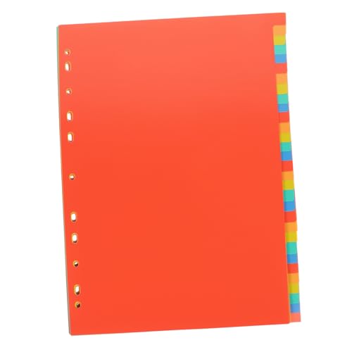 CIYODO 31 Blatt Teiliges Registerblatt Kunststoff Trennblätter für Ordner Farbige Indexseiten für Schule und Büro Stabile Dokumententrenner für Effiziente Organisation von CIYODO