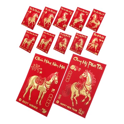 CIYODO 360 Stück Kreative Rote Umschläge Jahr Des Pferdes Vietnamesische Neujahrsumschläge Traditionelle Hong Bao Für Lunar Year Geldgeschenke Hochzeit Feier CIYODO 360 Stück Kreative Rote Umschläge Jahr Des Pferdes Vietnamesische Neujahrsumschläge Traditionelle Hong Bao Für Lunar Year Geldgeschenke Hochzeit Feier von CIYODO
