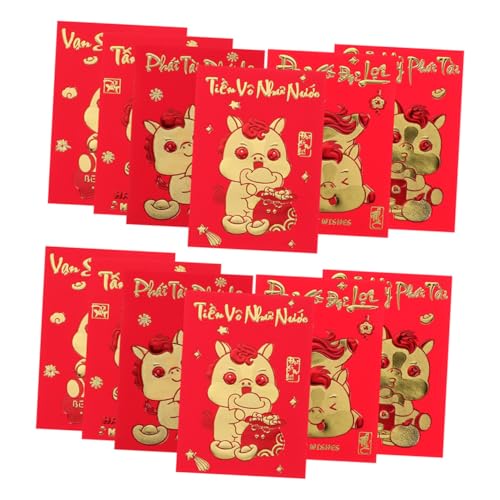 CIYODO 360 Stück Teiliges Vietnamesische Lunar Year Money Envelopes mit Pferdemotiv Kreative Rote Umschläge für Frühlingsfest Familienfeiern und Firmenveranstaltungen Glückssymbol Jahr CIYODO 360 Stück Teiliges Vietnamesische Lunar Year Money Envelopes mit Pferdemotiv Kreative Rote Umschläge für Frühlingsfest Familienfeiern und Firmenveranstaltungen Glückssymbol Jahr von CIYODO