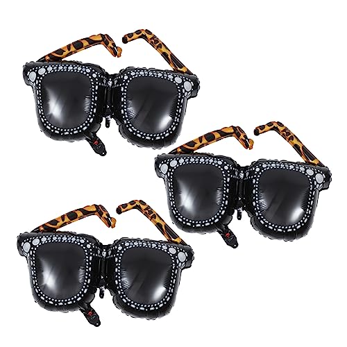 CIYODO 3Stücke Aufblasbare Sonnenbrillen Luftballons Teiliges für Jahre Disco Themenparty Dekoration Sichere und Langlebige Aluminiumfolie Party Requisiten CIYODO 3Stücke Aufblasbare Sonnenbrillen Luftballons Teiliges für Jahre Disco Themenparty Dekoration Sichere und Langlebige Aluminiumfolie Party Requisiten von CIYODO