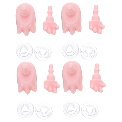 CIYODO 4 Sätze Puppenspielzeugzubehör Puppenteile Puppenkörperersatz Winzige Falsche Hände Winzige Puppenfüße Mini Realistische Füße Ersatzteile Für Puppenhand Puppenfüße Ersatz Plastik von CIYODO