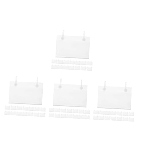 CIYODO 4 Sätze Transparente Etikettenhalter Für Preisetiketten Clips Für Drahtregale Und Körbe Für Einzelhandel Und Produktinformation 20 Stück * 4 CIYODO 4 Sätze Transparente Etikettenhalter Für Preisetiketten Clips Für Drahtregale Und Körbe Für Einzelhandel Und Produktinformation 20 Stück * 4 von CIYODO