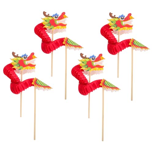 CIYODO 4 Stück Drachen Tanzspielzeug Papierdrache Des Neuen Jahres Chinesische Neujahrsdrachendekorationen Chinesische Neujahrsdrachengirlande Hängende Girlande Aus Papierdrachen Bambus CIYODO 4 Stück Drachen Tanzspielzeug Papierdrache Des Neuen Jahres Chinesische Neujahrsdrachendekorationen Chinesische Neujahrsdrachengirlande Hängende Girlande Aus Papierdrachen Bambus von CIYODO